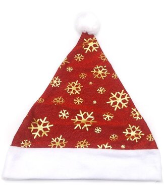 Kerstmuts met sneeuw glitters Kerstmuts met sneeuw glitters