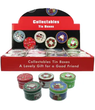 Metalen Kerstdoosjes 12 stuks