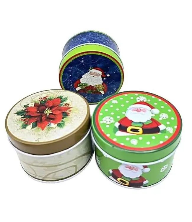 Metalen Kerstdoosjes 12 stuks