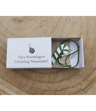 Wensdoosje met kerstzuurstokje