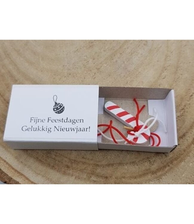 Wensdoosje met kerstzuurstokje