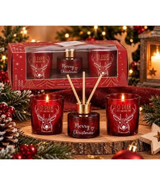 Kerst geurset Rendier 3 delig