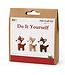 Kerst DIY knutselset Hert - 3 hangers