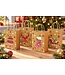 Cadeautasje Christmas 21x15x8cm - 12 stuks