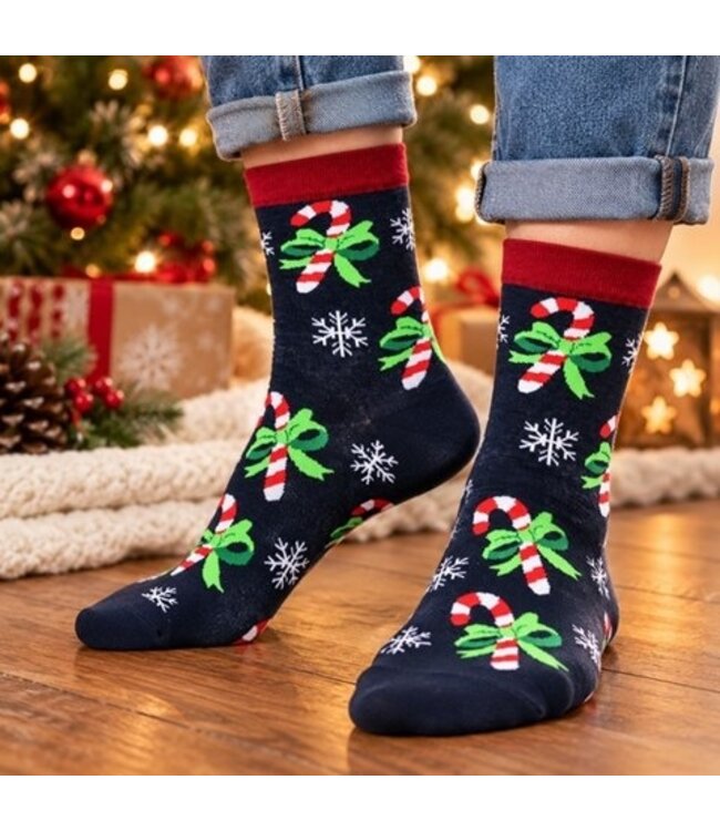 Sokken kerst zuurstok