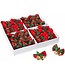 2 Kerststrikje met Belletjes en Hulst – 5 cm