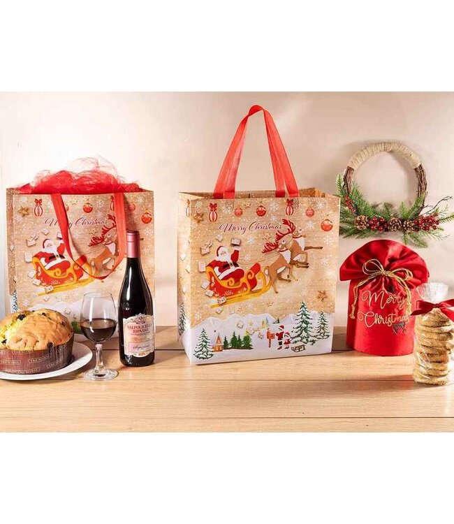 Kerst Cadeautas XL – Herbruikbaar 38 cm