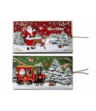 Schuifbare Kerstkaart met Envelop – 19,5 cm