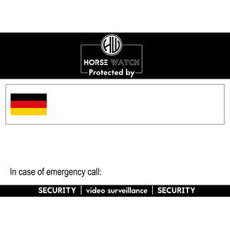 Horse Watch Horse Watch magnetisches Stall-Schild  | DE