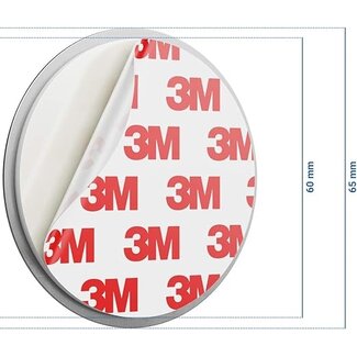 2 STUKS BEVESTIGINGS STICKER MET MAGNETISCH PLAATJE