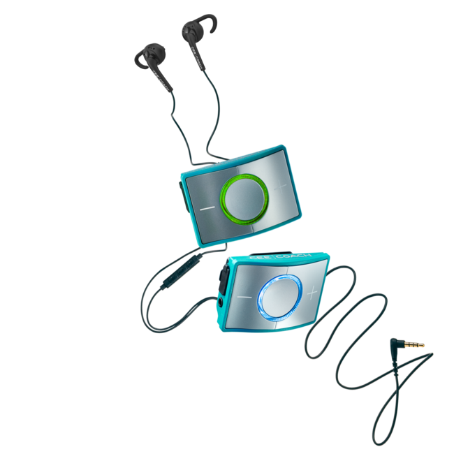 CEECOACH 2 communicatie duo set  kleur  turquoise.