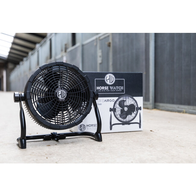 Horse Watch AirGo – Kabelloser Ventilator mit LED-Beleuchtung & Anti-Mückenlampe + 20.000 mAh Powerbank