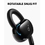 Wireless Open-Ear Bluetooth Headphones with Adjustable Ear Hooks – Black – Ideal for Riders
