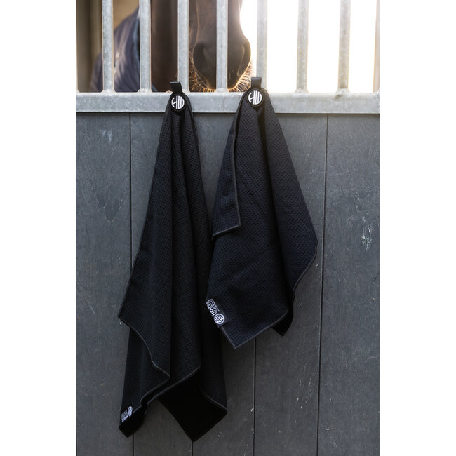 Horse Watch Grooming Towel – Magnetische Luxe Microfiber Poetsdoek | Large (50×100 cm)