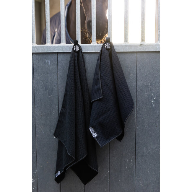 Horse Watch Grooming Towel – Magnetische Luxe Microfiber Poetsdoek | Large (50×100 cm)