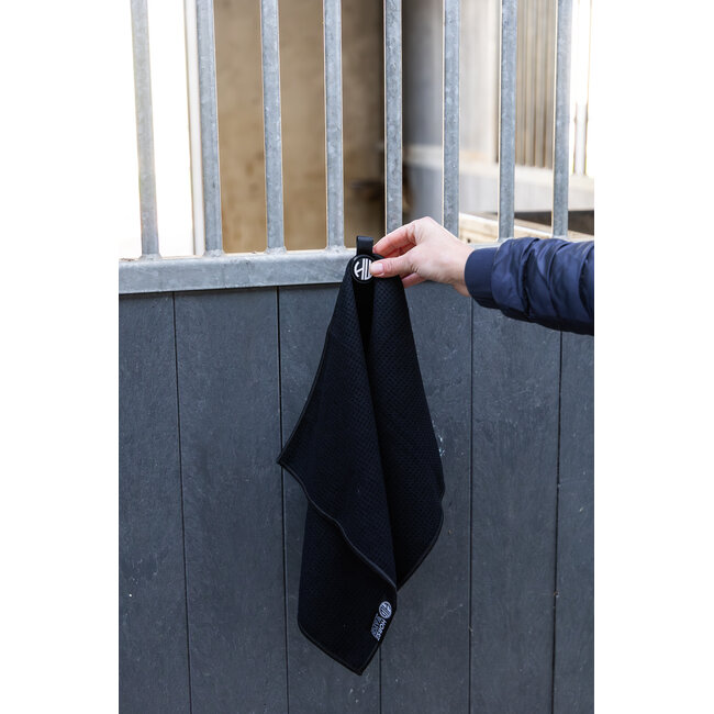 Horse Watch Grooming Towel – Magnetische Luxe Microfiber Poetsdoek | Large (50×100 cm)