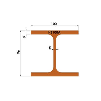 Constructiebalk | HEA 100 | op maat