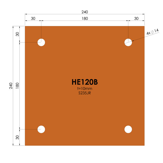 Voetplaat | HE120B