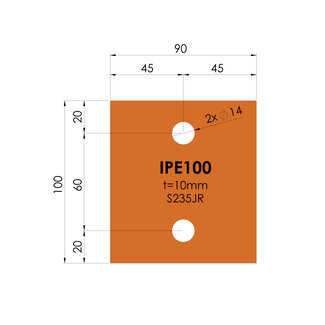 Kopplaat | IPE 100