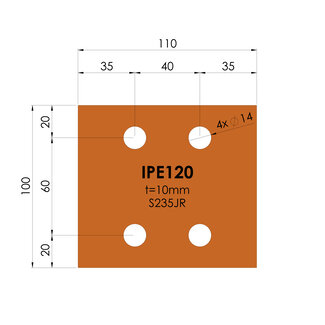 Kopplaat | IPE 120