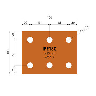 Kopplaat | IPE 160