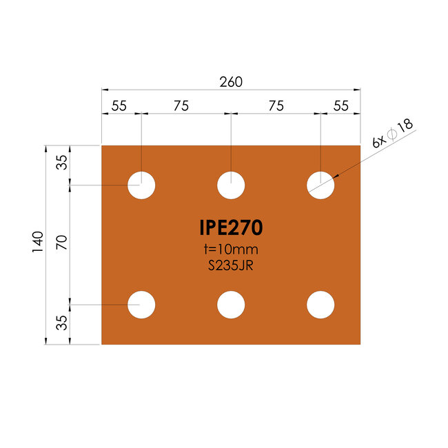 Kopplaat | IPE270