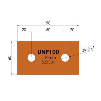 Kopplaat | UNP 100