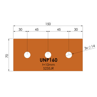 Kopplaat | UNP 160