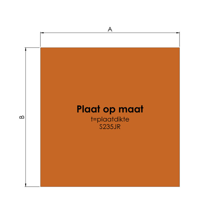 Plaat op maat