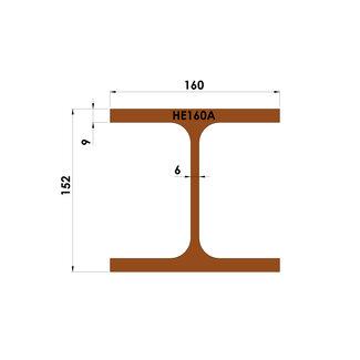 Constructiebalk | HEA 160 | op maat