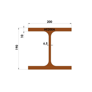 Constructiebalk | HEA 200 | op maat