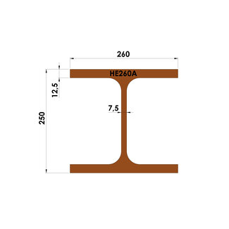 Constructiebalk | HEA 260 | op maat