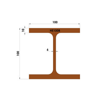 Constructiebalk | HEB 100 | op maat