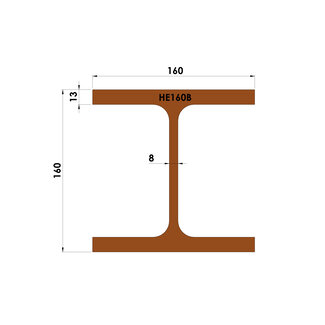 Constructiebalk | HEB 160 | op maat