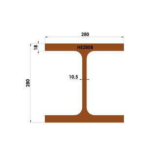 Constructiebalk | HEB 280 | op maat