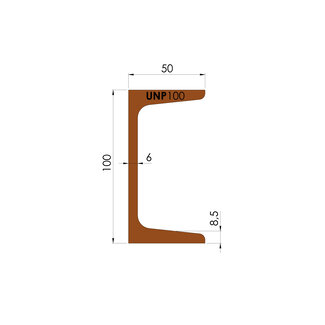 Constructiebalk | UNP 100 | op maat