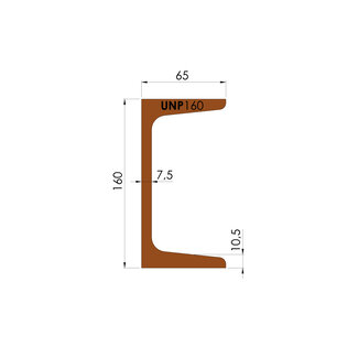 Constructiebalk | UNP 160 | op maat