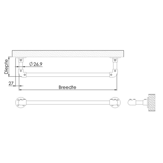 Kapstok Maasdijk | steigerbuis staal