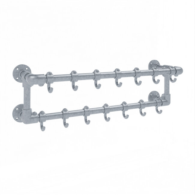 Kapstok Den Haag | Steigerbuis staal