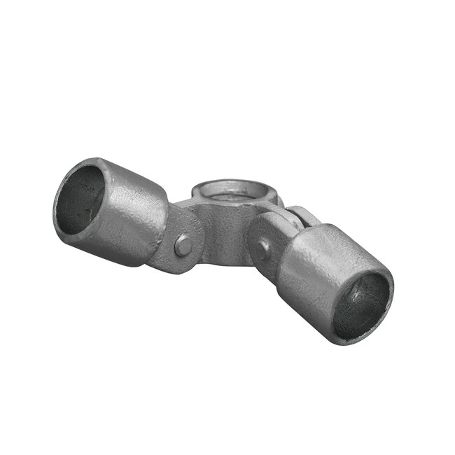 Steigerbuis koppeling dubbel scharnierstuk 90° | Ø33.7 mm