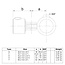 Steigerbuis koppeling enkel scharnierstuk | Ø26.9 mm