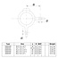 Steigerbuis koppeling oogdeel dubbel 90° | Ø33.7 mm
