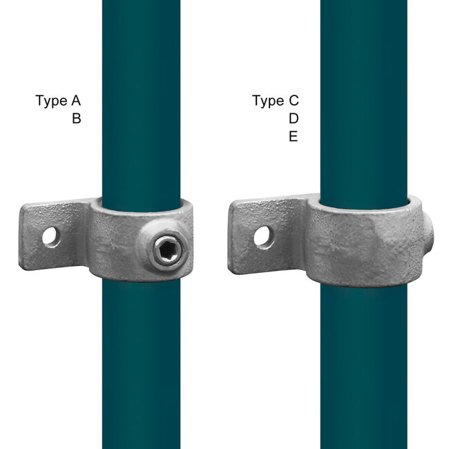 Steigerbuis koppeling bevestigingsring enkel | Ø26.9 mm