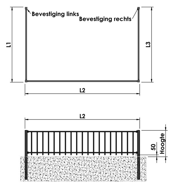 Hekwerk Katwijk | U-vorm