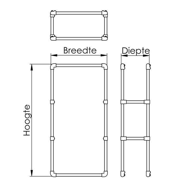 Haardhout opslag Bussum | staal steigerbuis