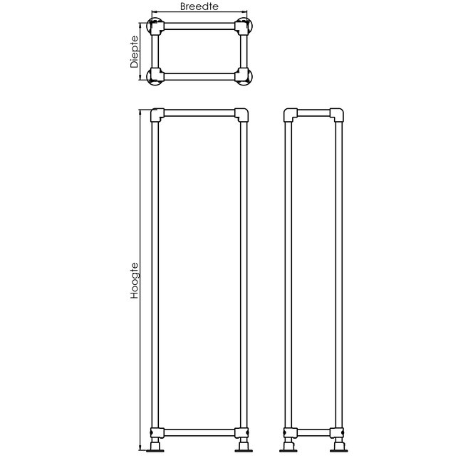 Haardhout opslag Ermelo | staal steigerbuis