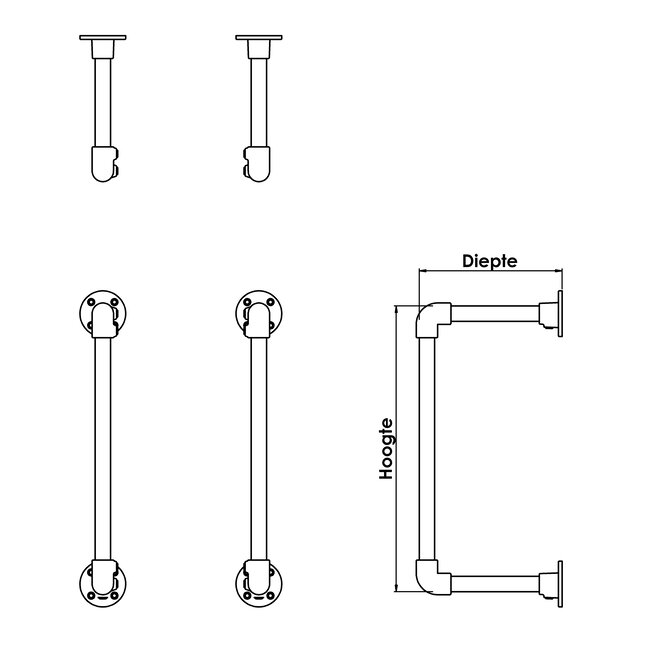 Haardhout opslag Vught | staal steigerbuis