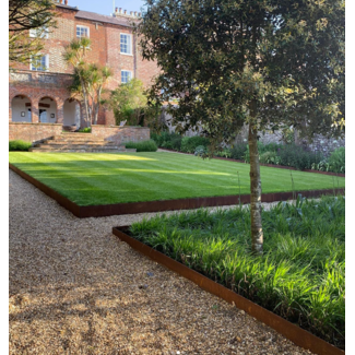 Cortenstaal borderrand 50 cm - 2 mm dik