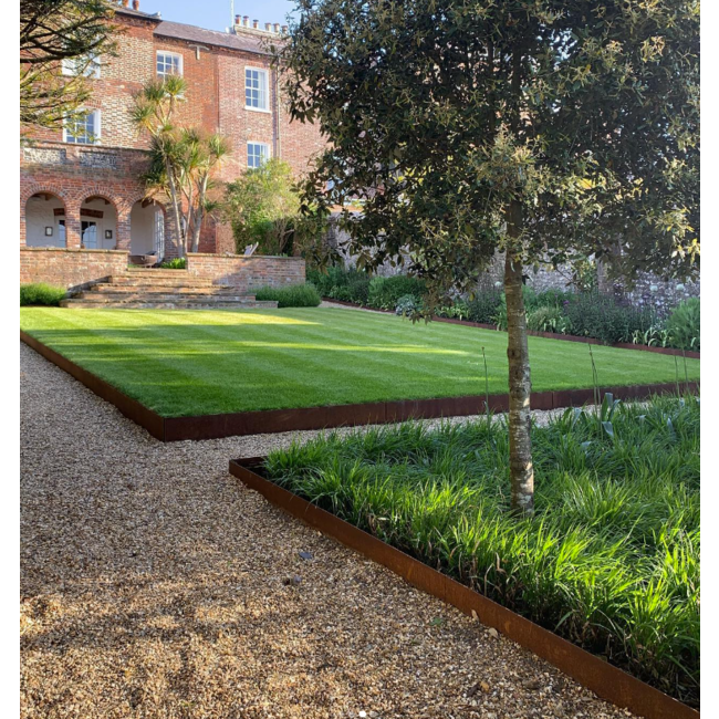 Cortenstaal borderrand 50 cm - 2 mm dik - op maat