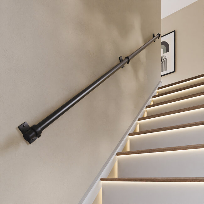 Trapleuning  Leiden - lang | steigerbuis staal